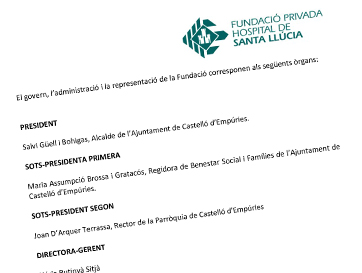 Patronat Fundació Privada Hospital de Santa Llúcia